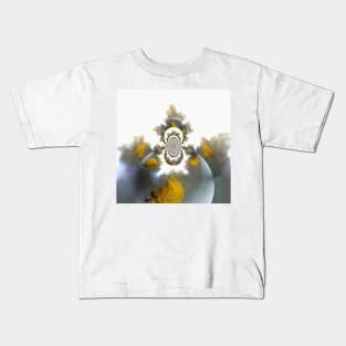 Mirrored round fractal with figure of woman Kids T-Shirt